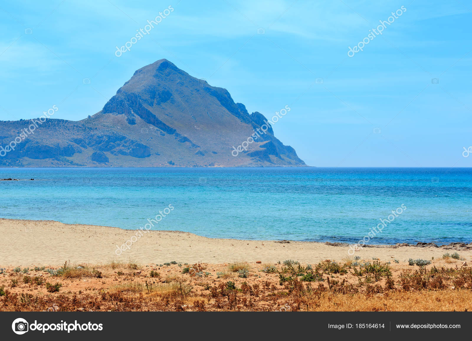 Santa Margherita Beach Macari Sicily Italy Stock Photo