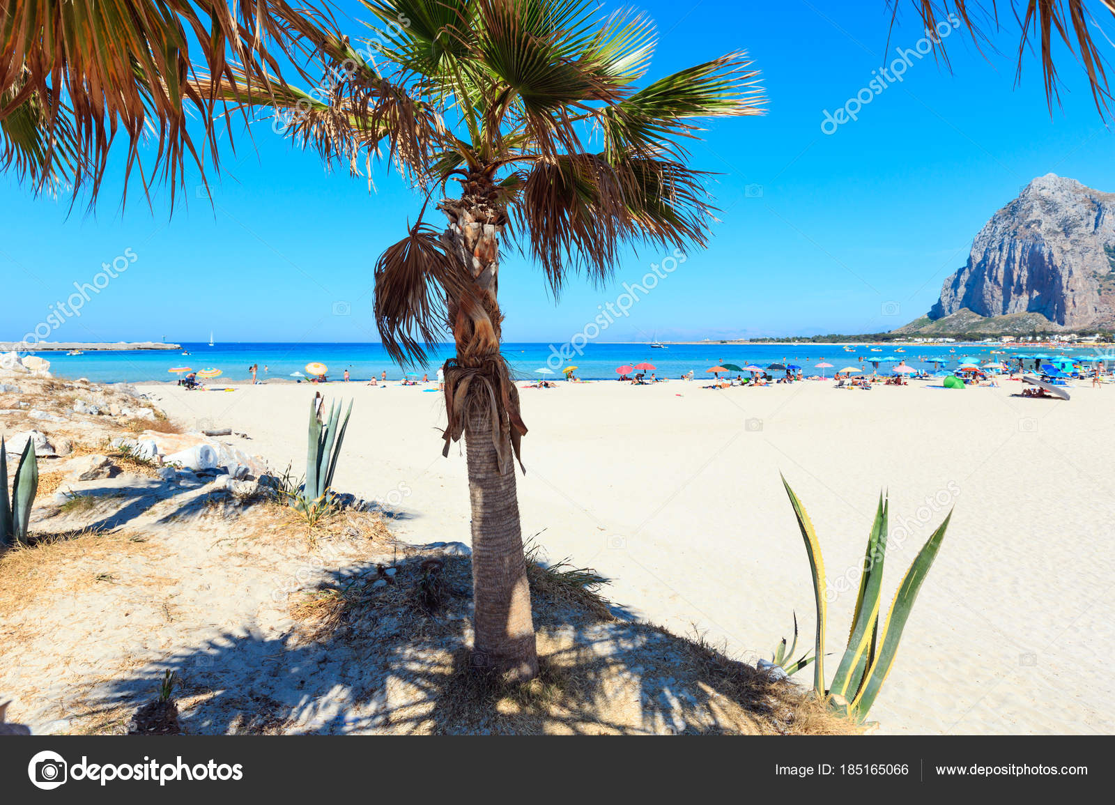 San Vito Lo Capo Spiaggia Sicilia Italia Foto Stock