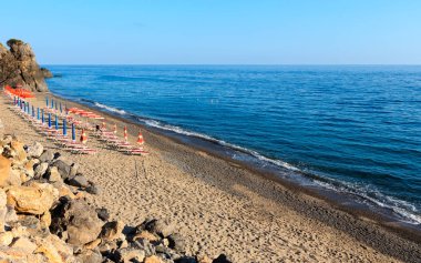 Tiren Denizi beach, Campania, İtalya