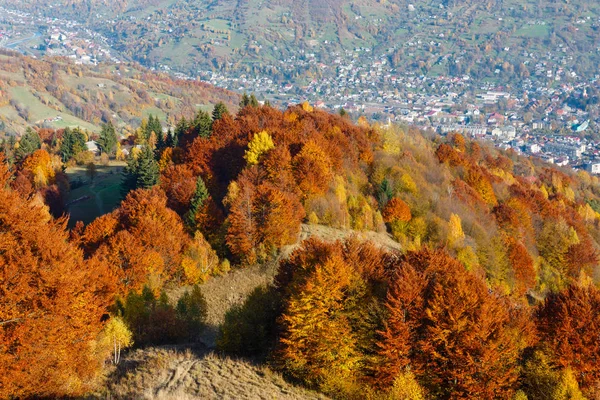 Осенняя Карпатская гора, Рахов, Украина — стоковое фото