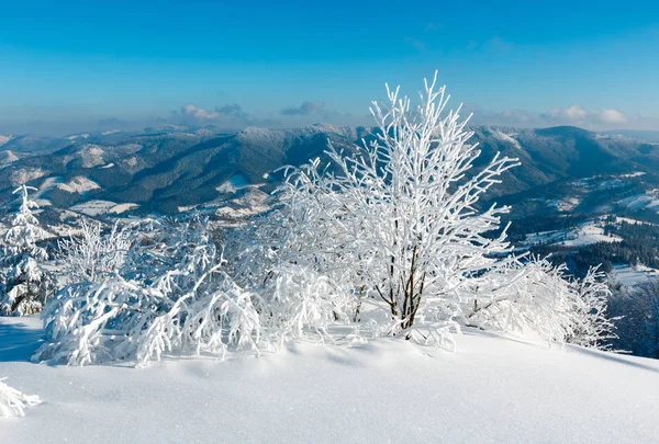 Zima góry snowy krajobraz — Zdjęcie stockowe