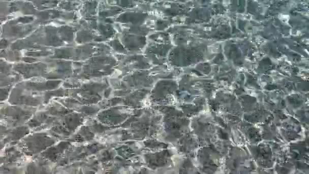 Επιφάνεια Νερού Κυματισμός Στη Θάλασσα Paradise Φως Του Ήλιου Λάμψη — Αρχείο Βίντεο
