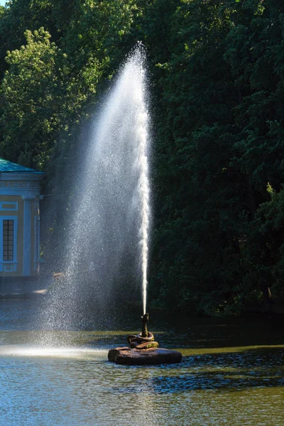 Summer Sofiyivka Dendrology Park, Fountain "Snake", Uman, Ukrain — Stock Photo, Image