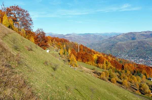 Jesień Karpackie góry, Rachów, Ukraina — Zdjęcie stockowe