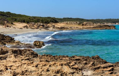 Sahil Punta della Suina, Salento, İtalya