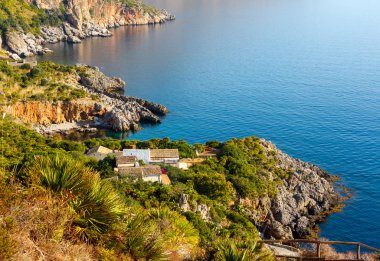 Zingaro deniz kenarı, Sicilya, İtalya