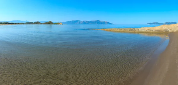 Panorama de la plage de sable fin (Vlore, Albanie ). — Photo