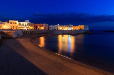 Evening Gallipoli Castle, Puglia,  Italy clipart