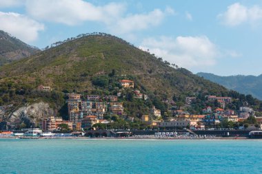 Levanto coast, Liguria, İtalya