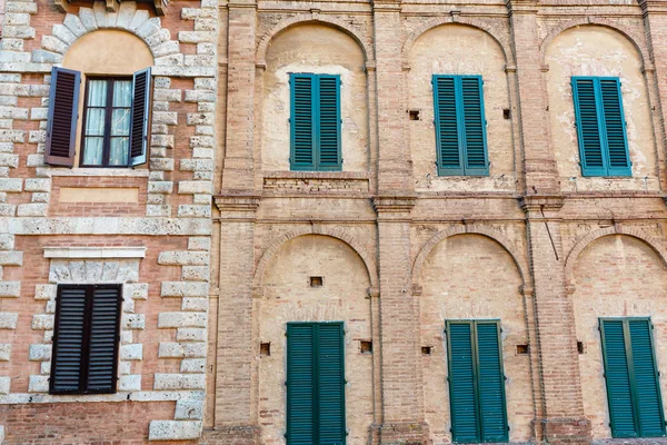 Siena sokak sahne, Toskana, İtalya — Stok fotoğraf