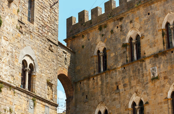 Volterra street scene, Tuscany, Italy