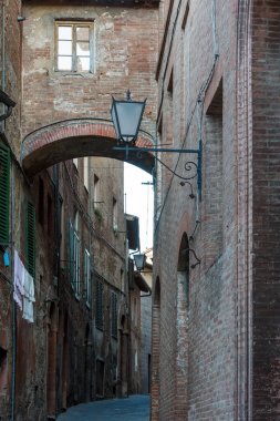 Siena sokak sahne, Toskana, İtalya