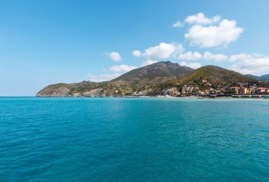 Levanto coast, Liguria, İtalya