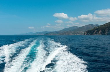 Levanto coast, Liguria, İtalya