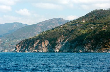 Rocky Ligurya Denizi Sahili Cinque Terre Milli Parkı, İtalya