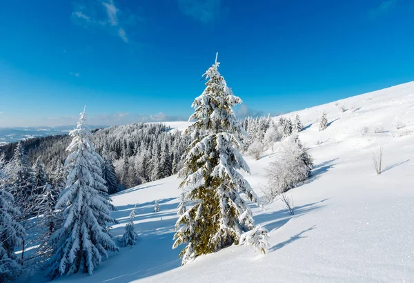 Inverno montanha neve paisagem — Fotografia de Stock