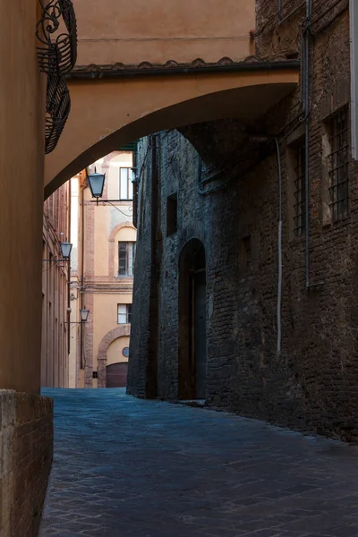 Siena street scene, Toscana, Italia — Foto de Stock