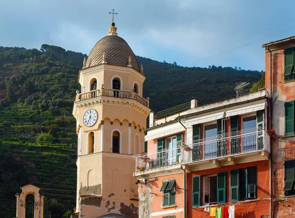 Zonsondergang Vernazza, Cinque Terre — Stockfoto