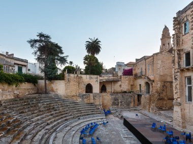 Lecce, İtalya için antik Augustus Roma Tiyatrosu