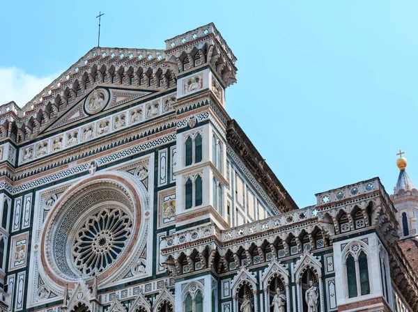 Florence Kathedraal gevel, Toscane, Italië — Stockfoto