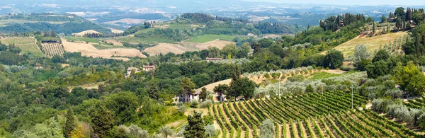 Campo en Toscana, San Gimignano, Italia — Foto de Stock