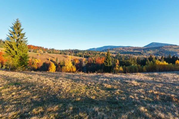 Autunno villaggio dei Carpazi, Ucraina . — Foto Stock