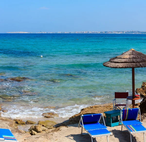 Praia Punta della Suina, Salento, Itália — Fotografia de Stock