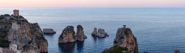 Faraglioni Scopello, Sicilya, İtalya