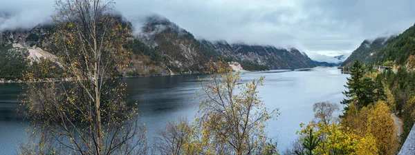 Горное Альпийское Осеннее Озеро Ахензе Альпы Тироль Австрия Живописная Туристическая — стоковое фото