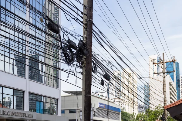 Sieć energetyczna w Panama City — Zdjęcie stockowe