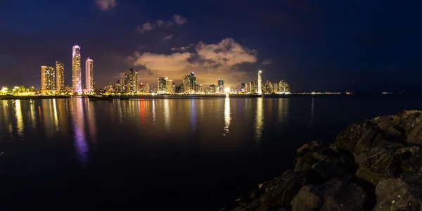 Panama City, Panama gece Güz — Stok fotoğraf