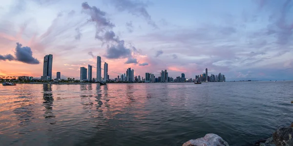 Günbatımı Panama City, Panama — Stok fotoğraf