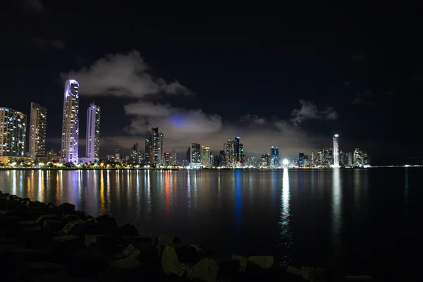 Panama City, Panama gece Güz — Stok fotoğraf