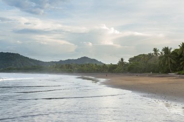 Sahilde yürüyüş sörfçü 