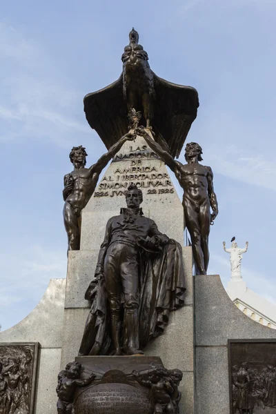 西蒙 · 玻利瓦尔的雕像 — 图库照片