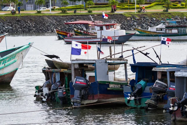 Balıkçı tekneleri Panama City — Stok fotoğraf
