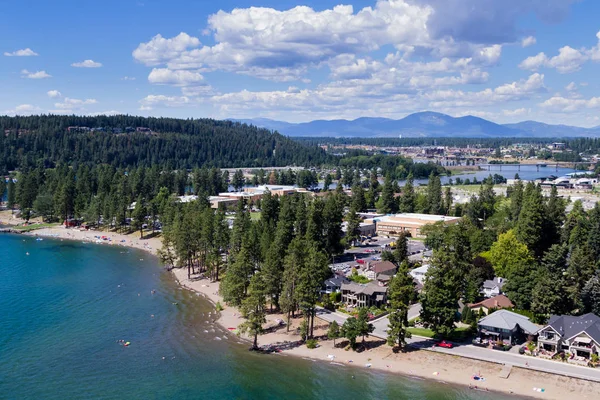 Літній час у Coeur d' Alene — стокове фото