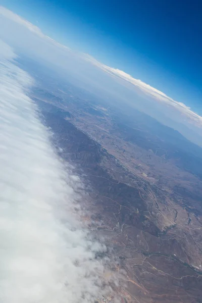 飛行機からの雲のカバー — ストック写真