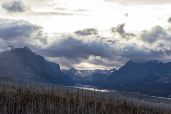 Horská krajina v ledovec Montana — Stock fotografie