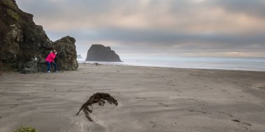 Gün batımında beach fotoğraf çekimi 