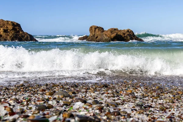 Skleněné Beach, Fort Bragg, Kalifornie — Stock fotografie