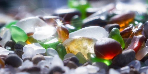 Sparkling sea glass — Stock Photo, Image