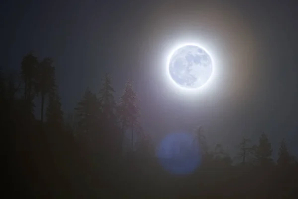 Super maan stijgt — Stockfoto