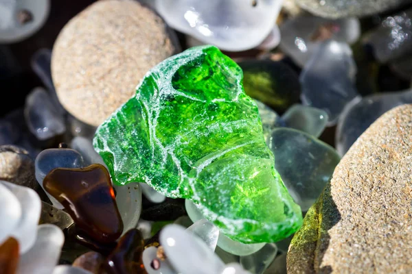 Sea glass detail — Stock Photo, Image