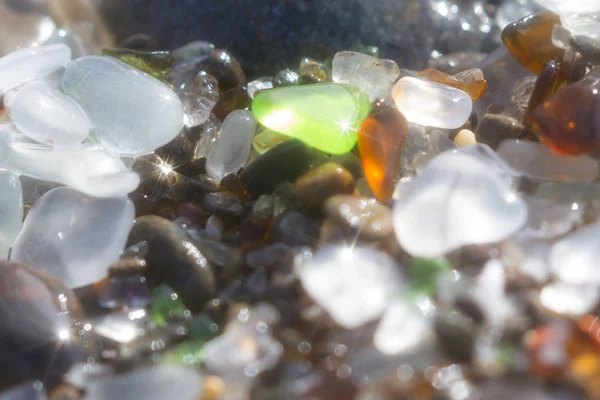 Fundo de praia de vidro — Fotografia de Stock