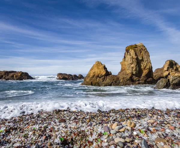 Skleněné Beach, Kalifornie Fort Bragg — Stock fotografie