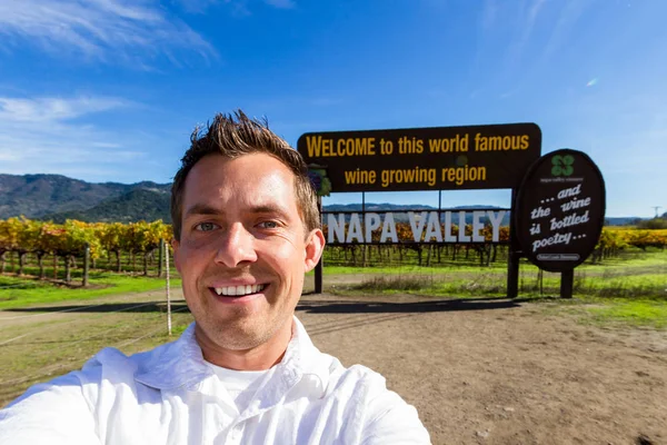 Selfie em Napa Valley — Fotografia de Stock