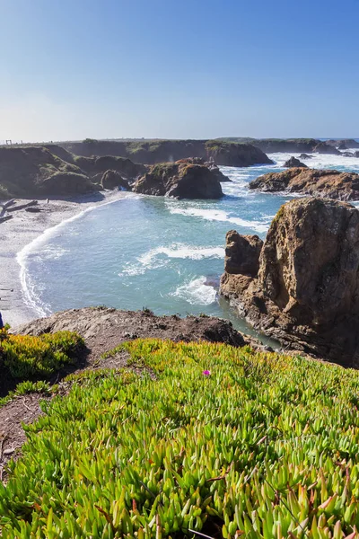 Glass beach in California — Stock Photo, Image