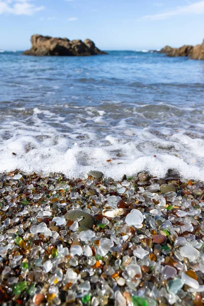 Glas Beach, Fort Bragg California — Stockfoto