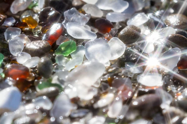 Sfondo spiaggia di vetro — Foto Stock